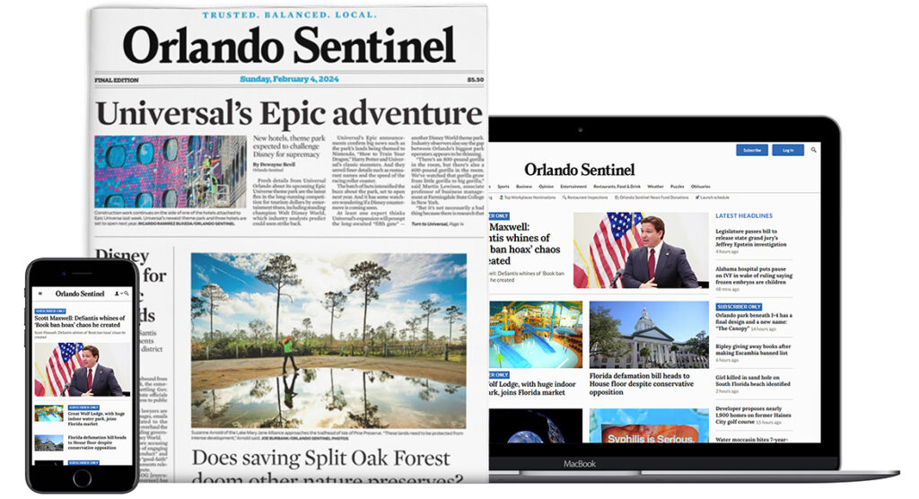 Orlando Sentinel Subscriptions Home Delivery Subscriber Services